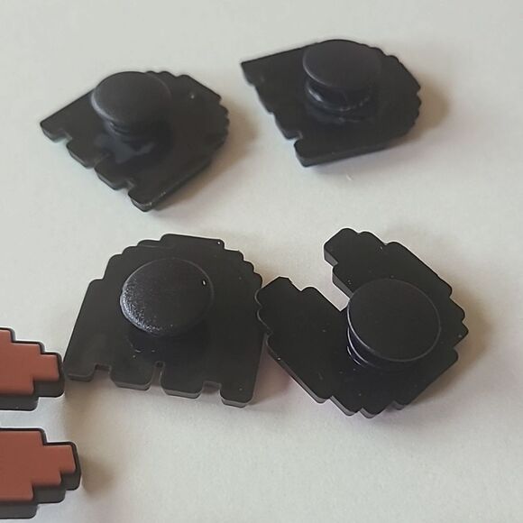 Pac-Man 7-pc Rubber Shoe Charms Game Over Ghost Video Game Arcade 80s Set - Picture 6 of 8